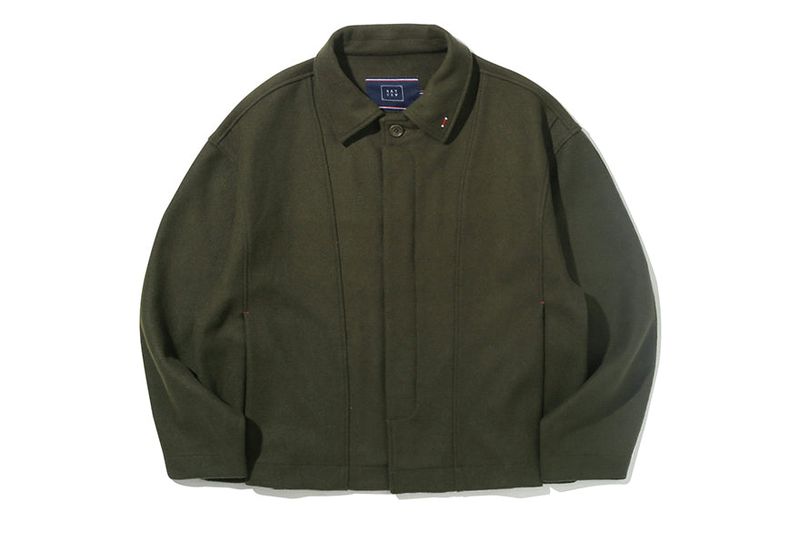 DOUBLE LAYER WOOL JACKET_KHAKI