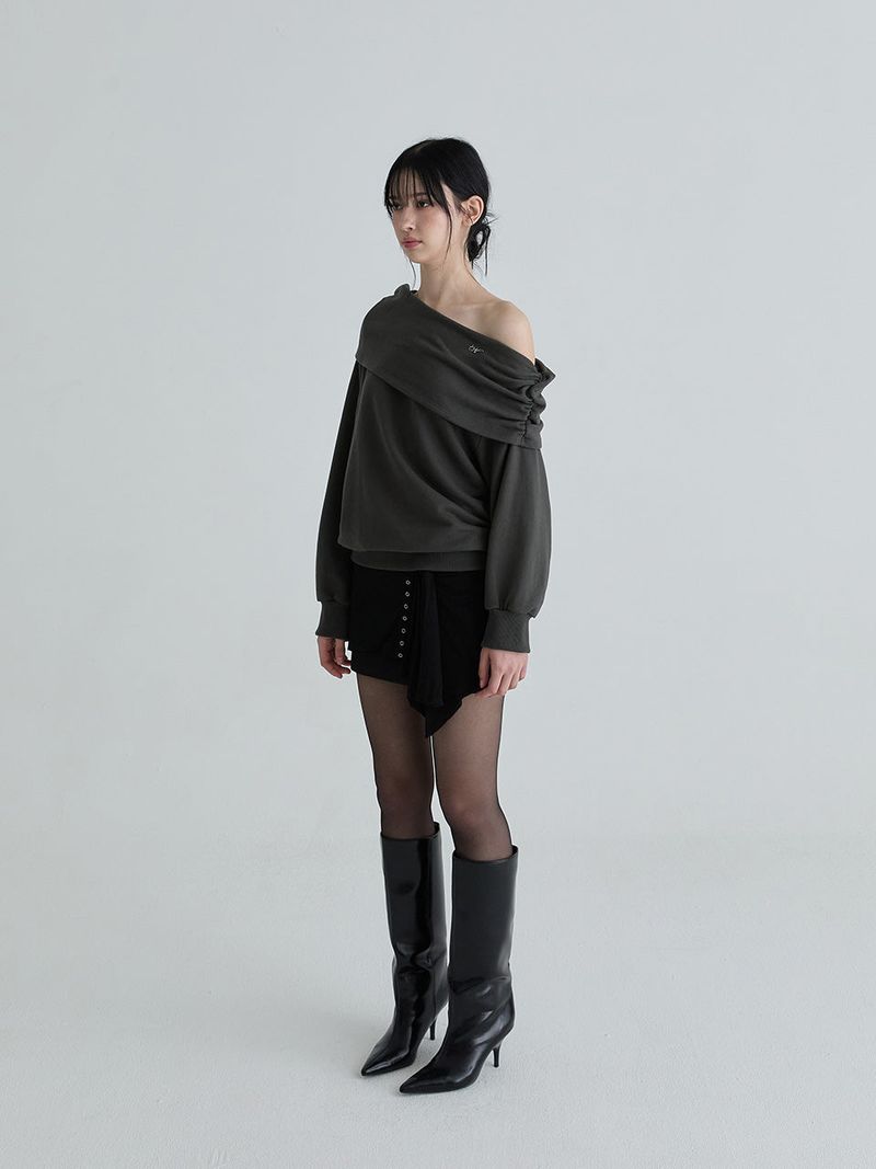 Drape symbol sweatshirts (Charcoal)
