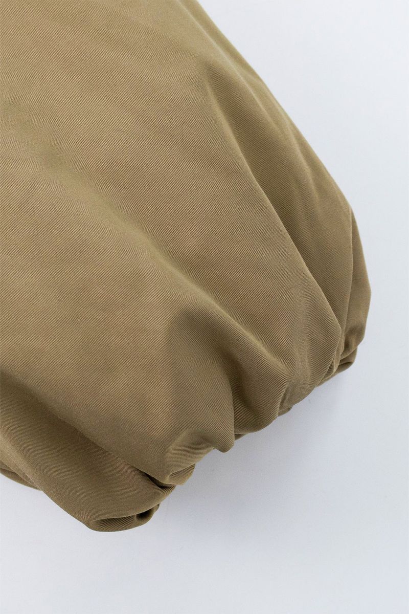 Coated crop padding blouson