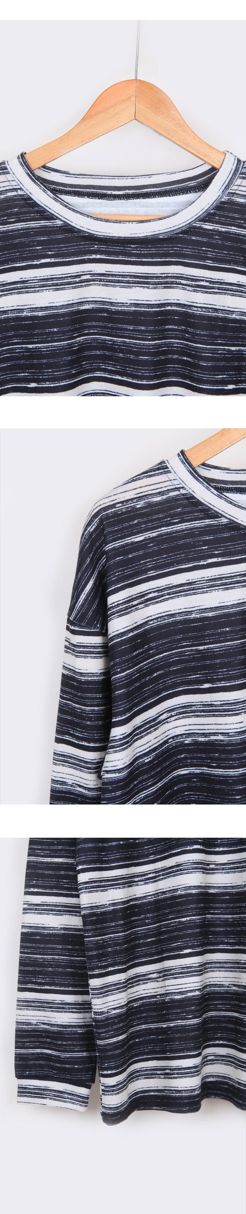 Striped Pattern Loose Fit T