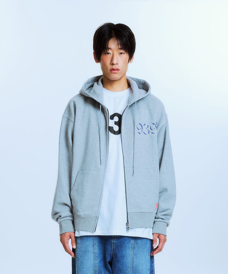 ARCHIVE BOLD（アーカイブボールド）の「UNDEFEATED HOOD ZIP-UP (GRAY)（Tops）」