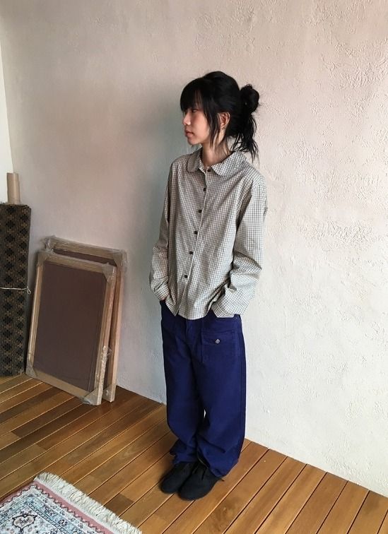 Gaible Front Pocket Straight Cotton Pants