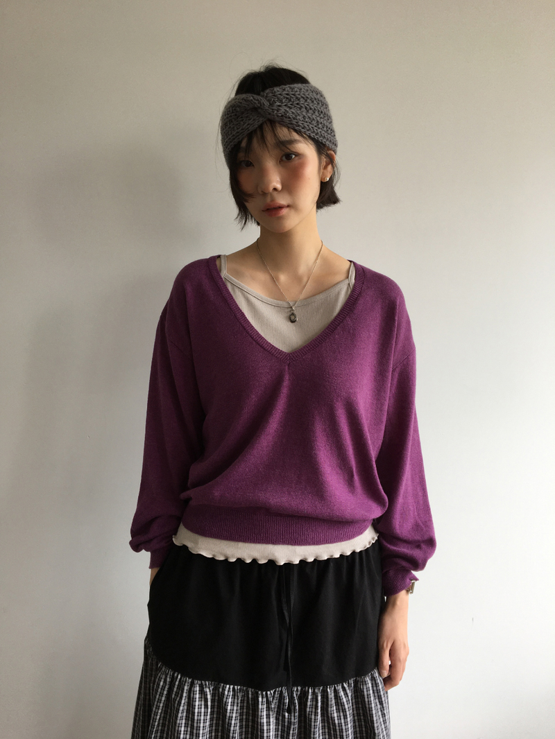 Maeve V-neck Knit (5color)