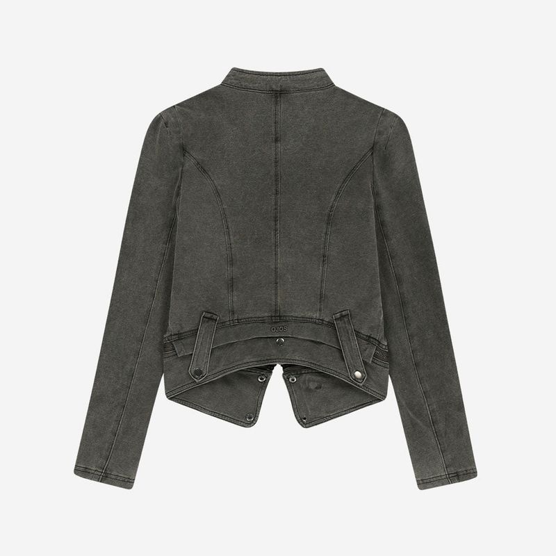 Detachable Span Denim Jacket / Khaki