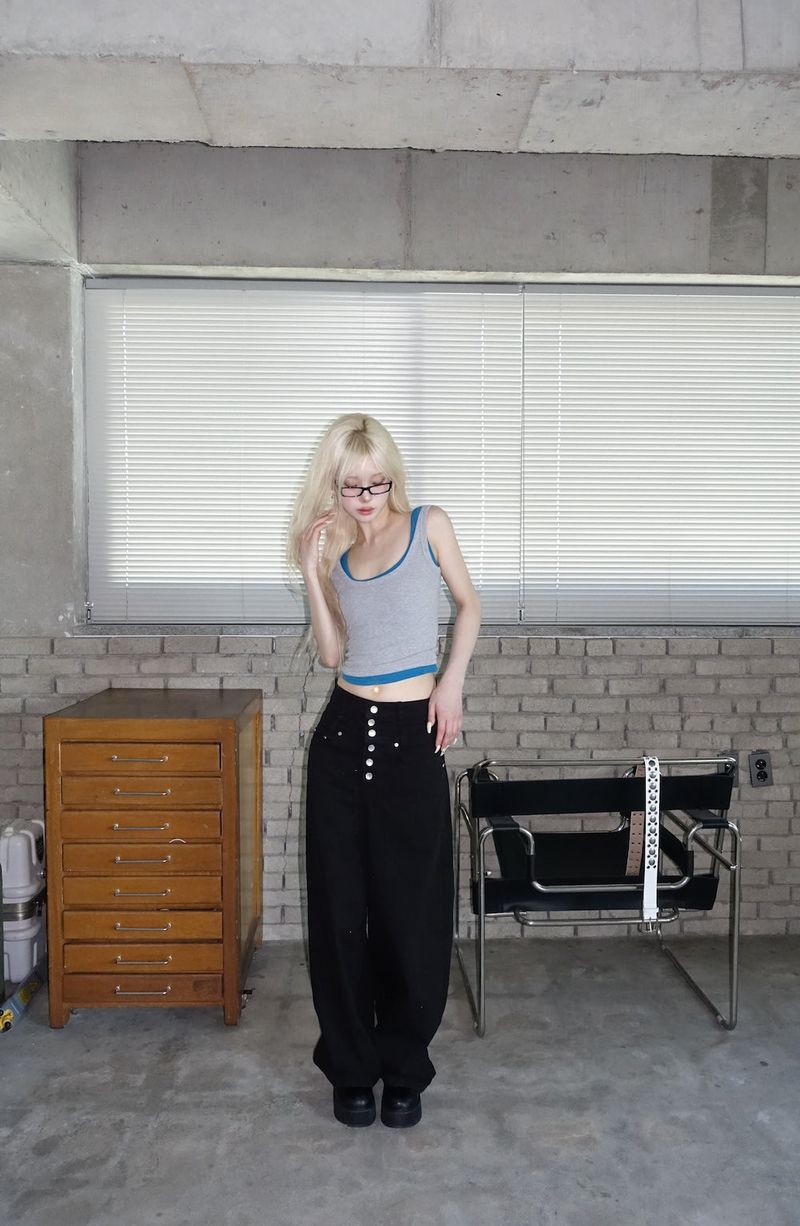 Birthdayeve(バースデーイブ)の「Button Layered Wide Pants(Pants)」