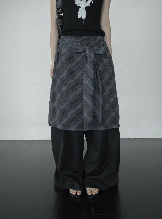 Ar knot check skirt