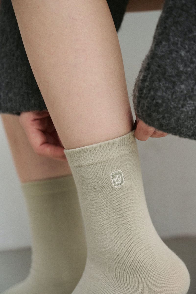 Brand Logo Knee-High Socks