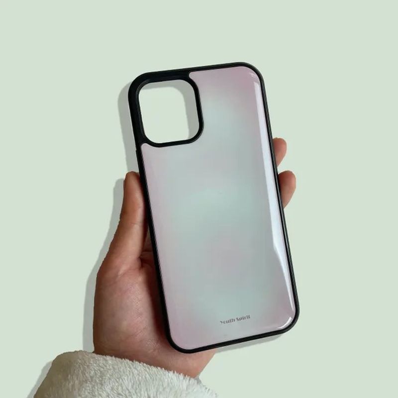 Fog Pink Gradient Epoxy Bumper Case