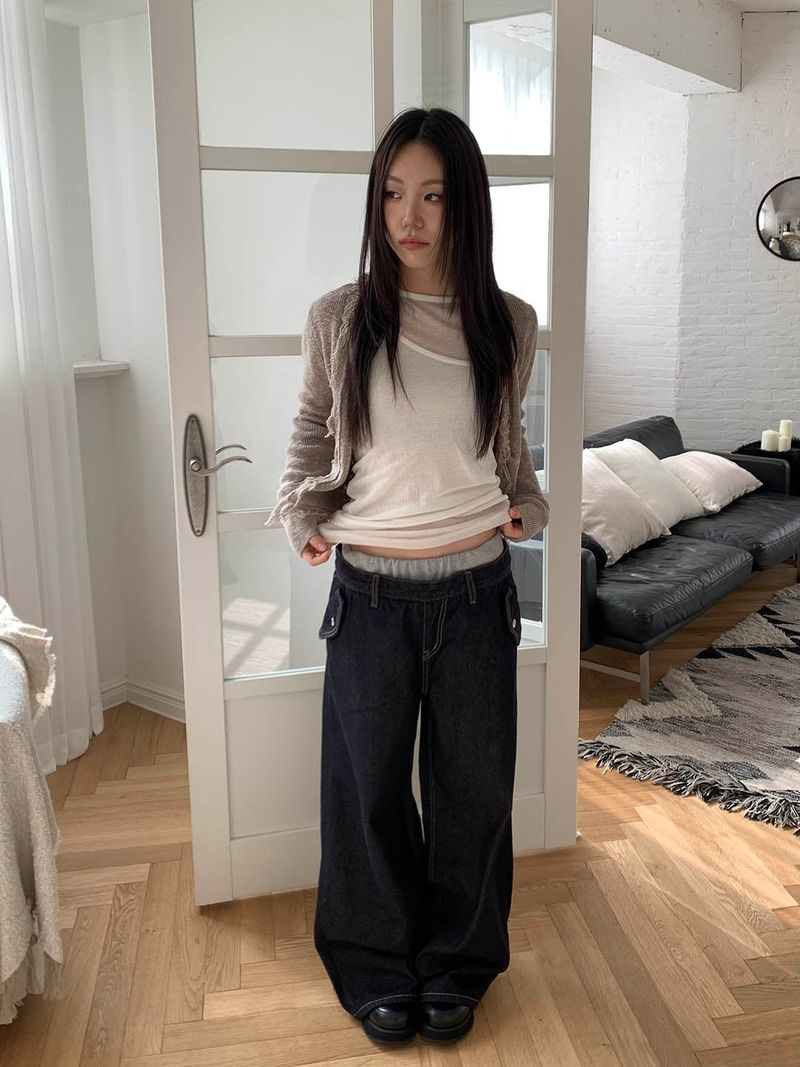 Frill knit cardigan(3color)