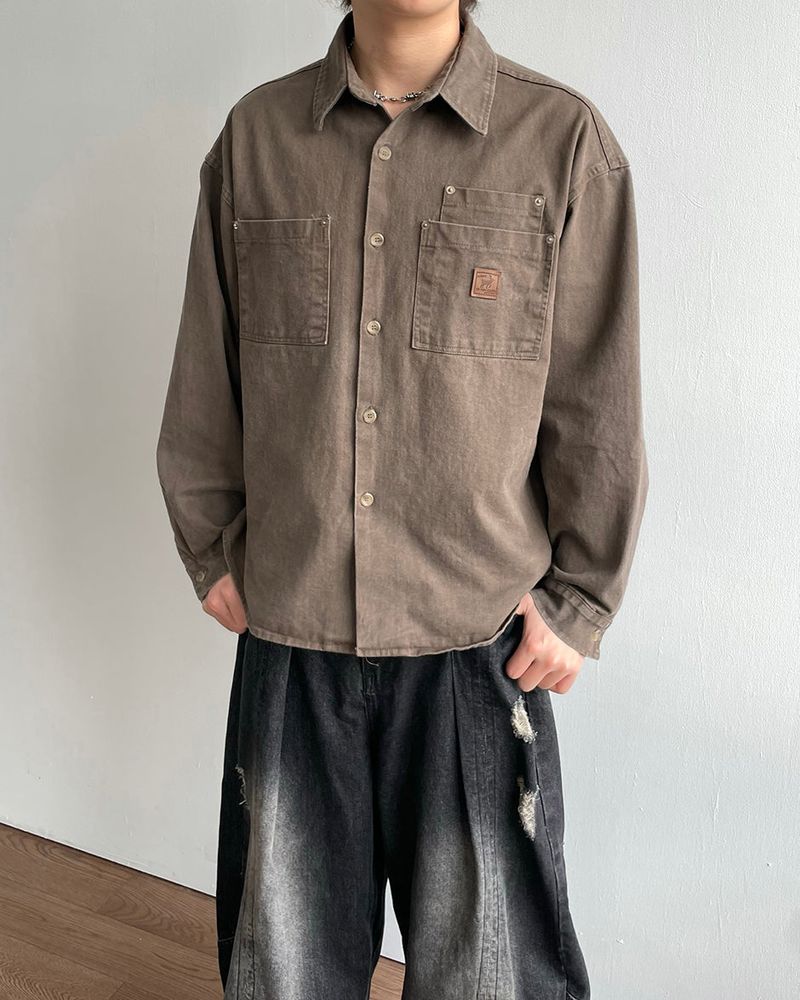 IDF（アイディーエフ）の「Pocket Patch Work Shirt（Tops）」