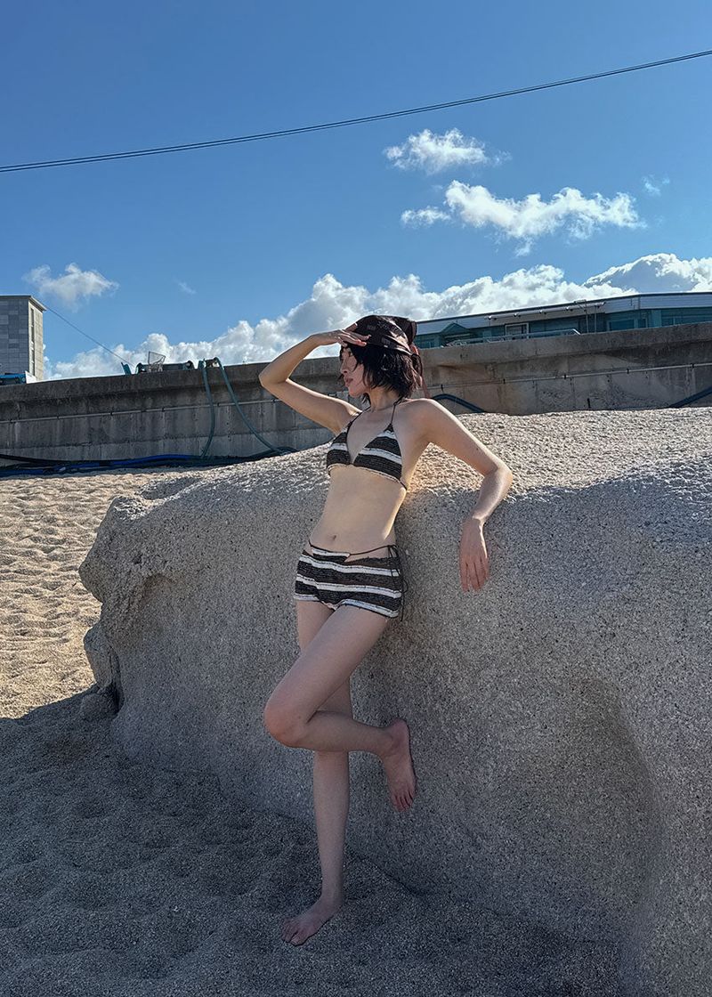 BROWN BOHEMIAN BIKINI SET