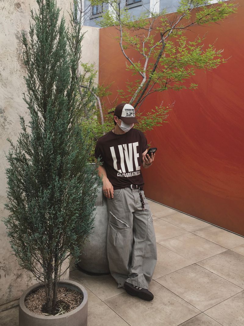 Hem Strapted Cargo Pants 2C