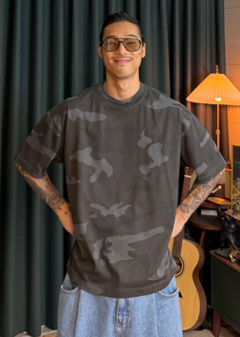virstyle（ビルスタイル）の「ヘビーウェイト カモ ピグメントTシャツ 2カラー（トップス）」