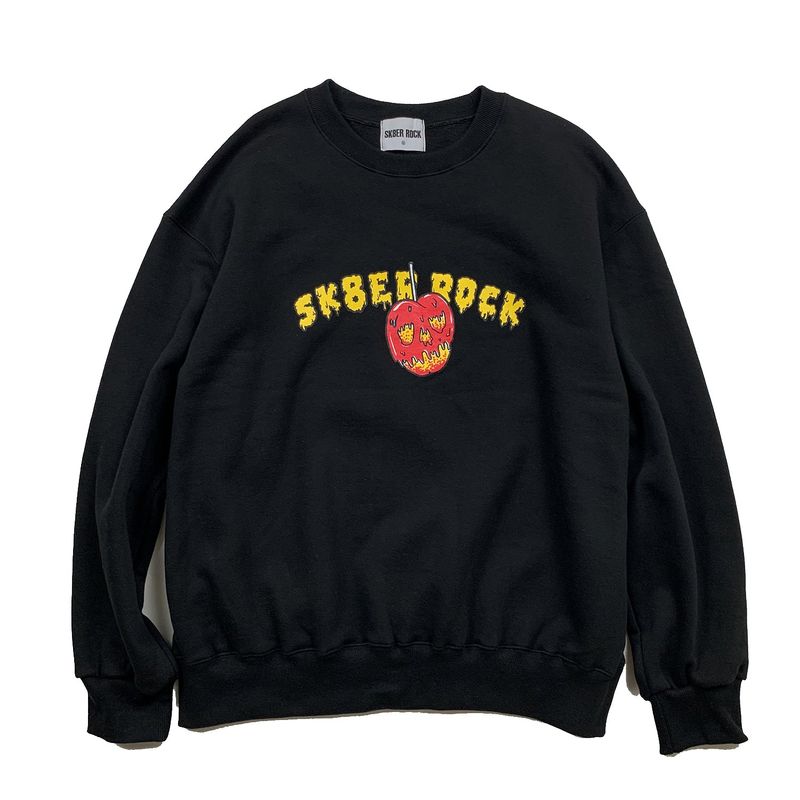 SKULL CHERRY SWEAT SHIRT BLACK