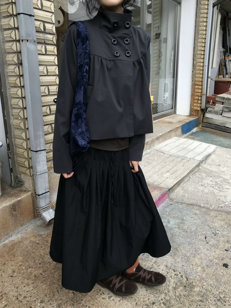 Pleated Long Skirt