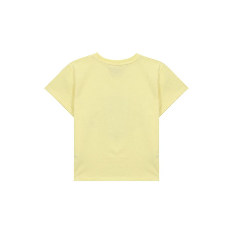 ITZ OFFICIAL LOGO CROP T SHIRT - YELLOW
