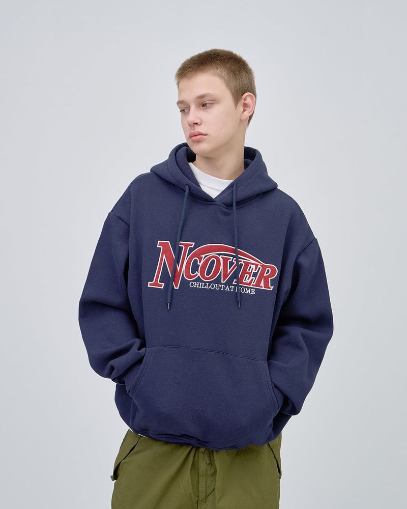 SWING LOGO HOODIE - NAVY