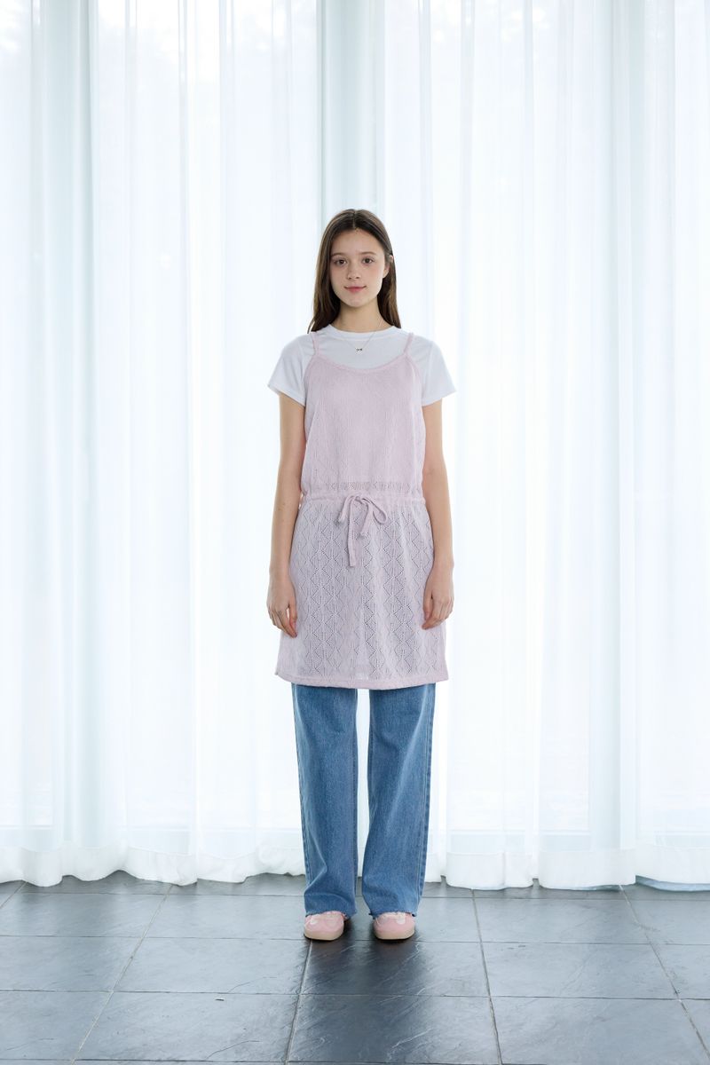SOFT KNOT LACE DRESS