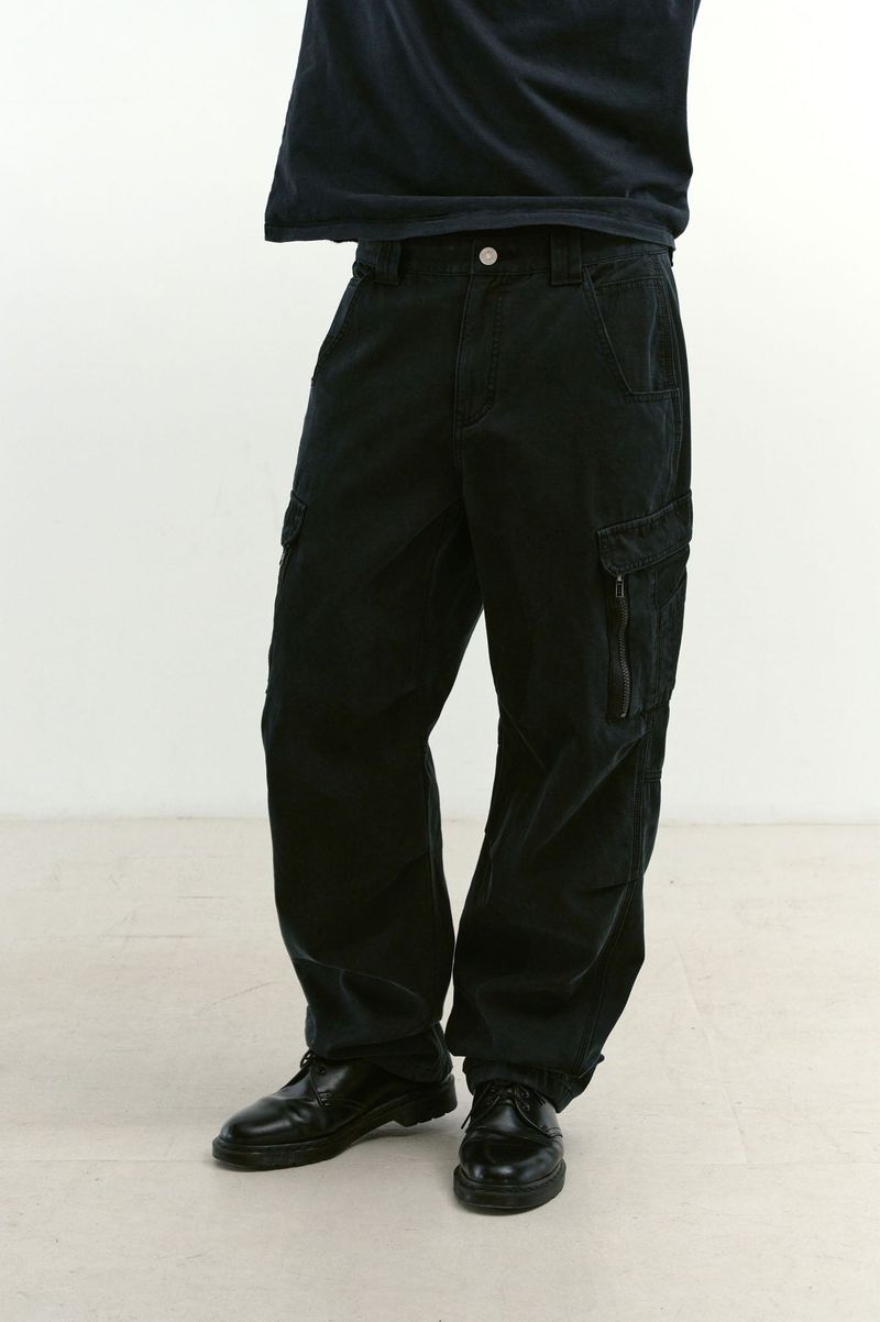 Mixed Fabric m65 Pants (Washed Black)