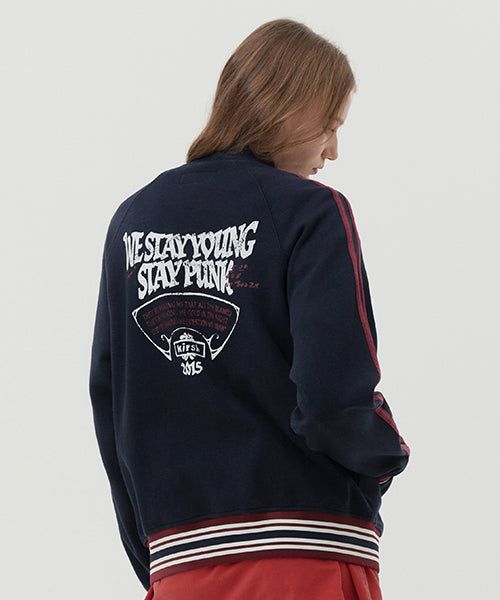 KIRSH（キルシー）の「PUNK TRACK ZIP UP [DARK NAVY]（Tops）」