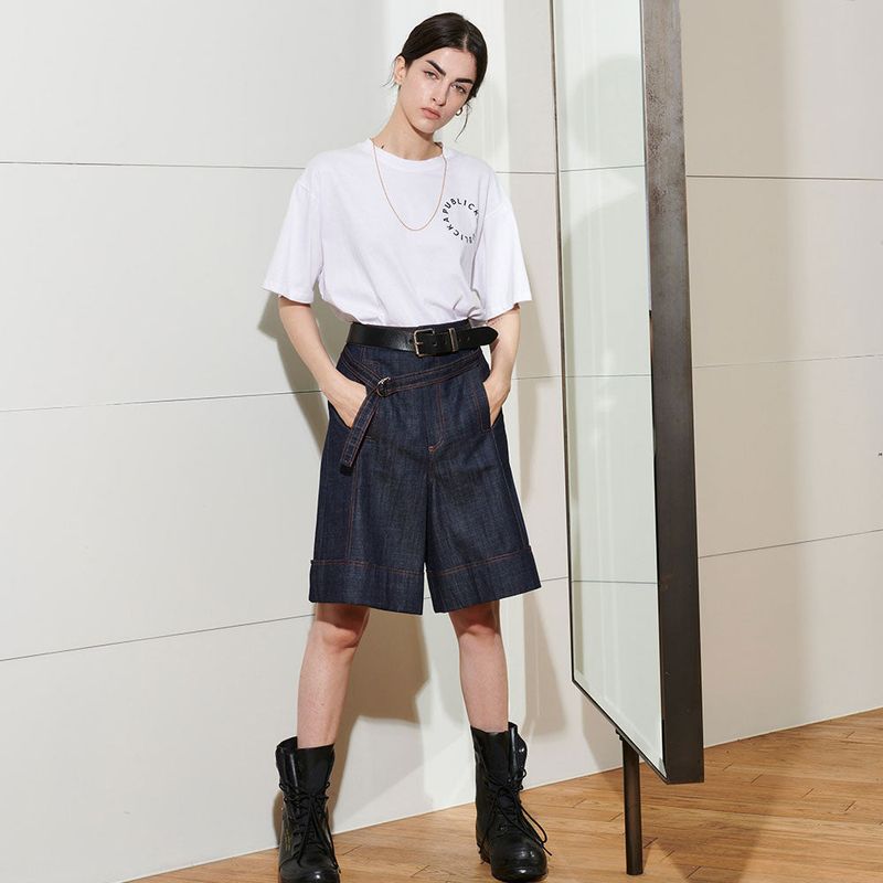  DIJON HALF PANTS, DENIM