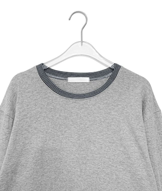 Ireep Button Roll-up Color Matching Long Sleeve Tee
