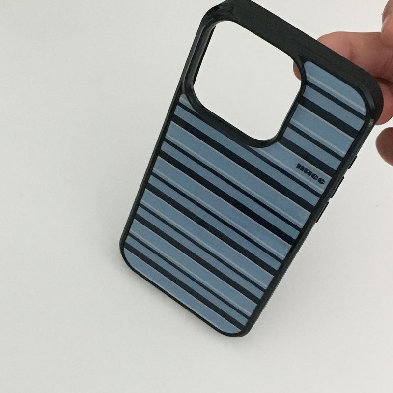 cool stripe case (sky blue)