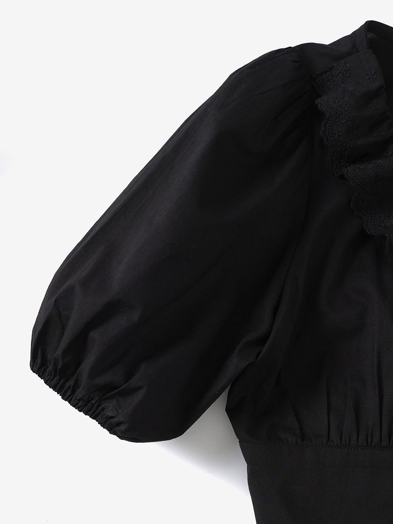 Rosie wrap blouse (Black)