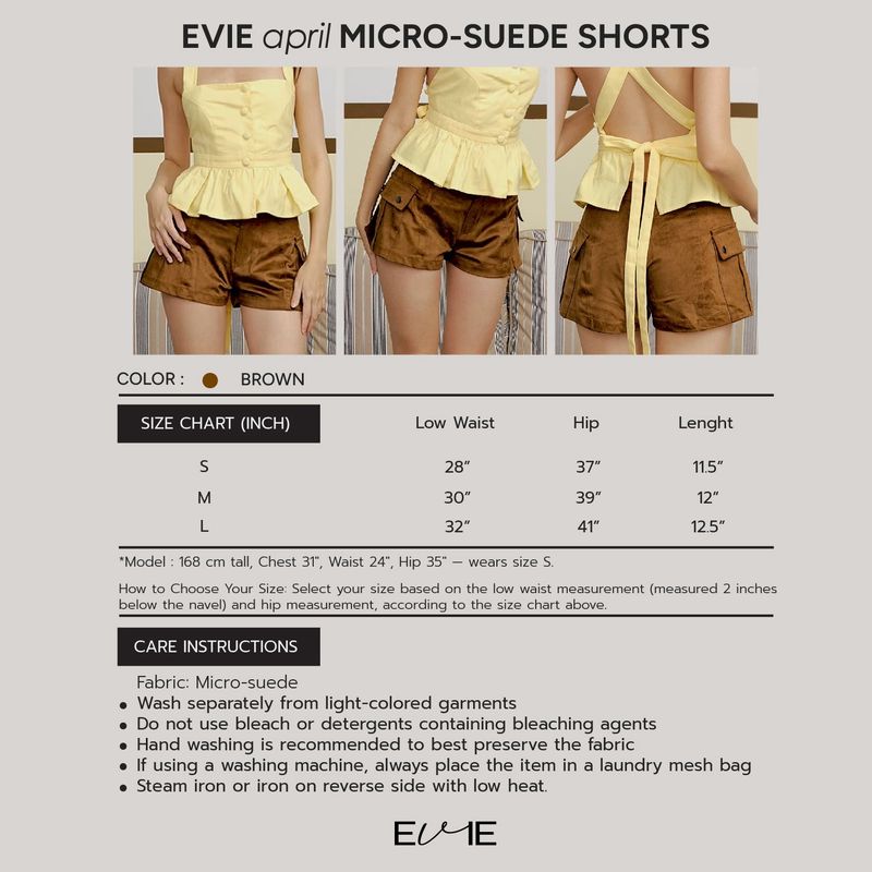 EVIE april MICRO-SUEDE SHORT