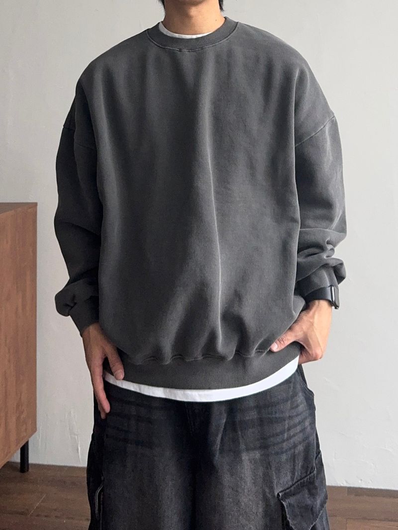 Over Pigment Round Sweatshirt (No.798)