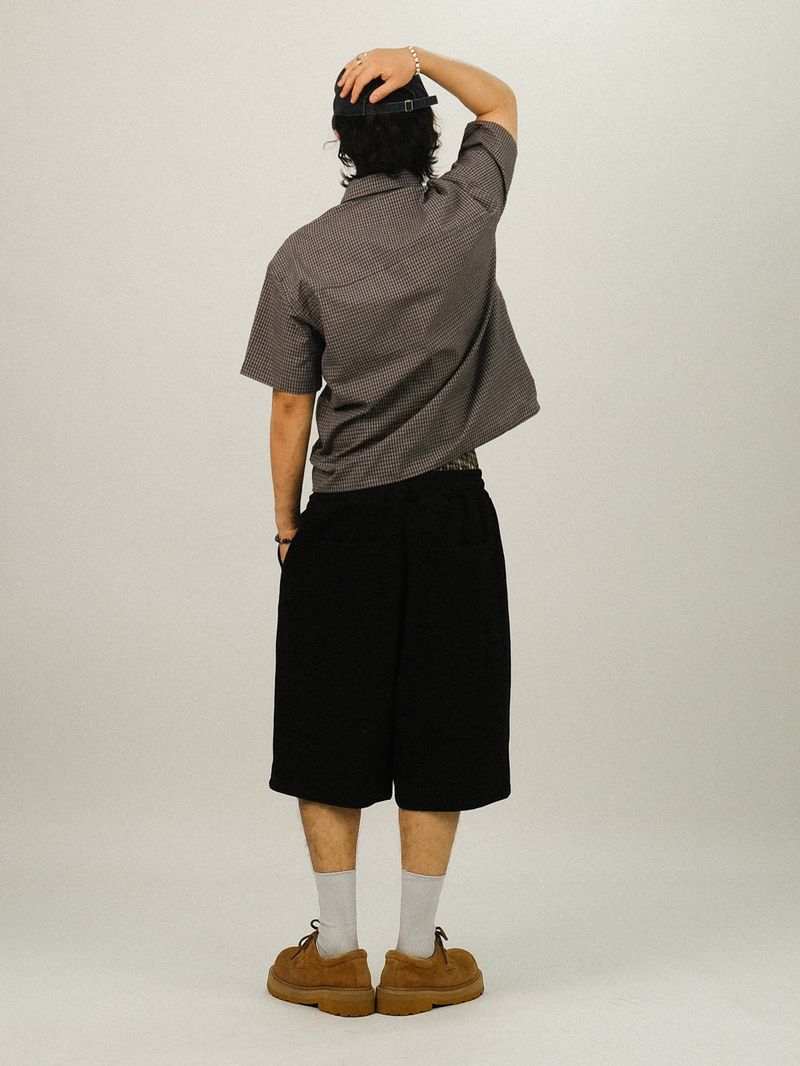 RE STAR Check Crop Shirts