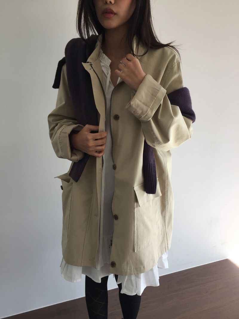 Liam Solid Half Coat (3color)