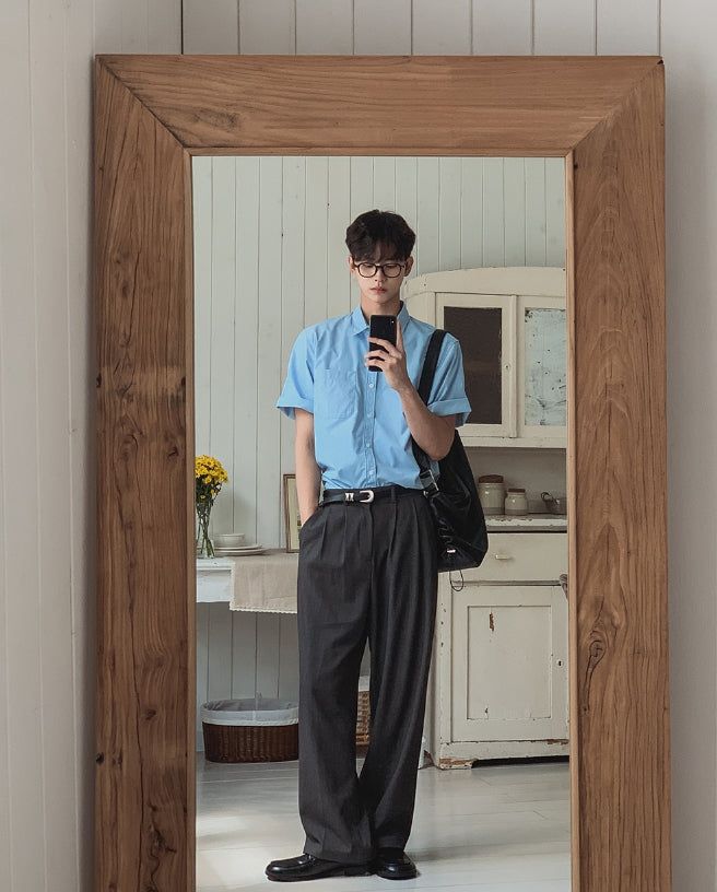 Dainel Two-Tuck Wide Slacks