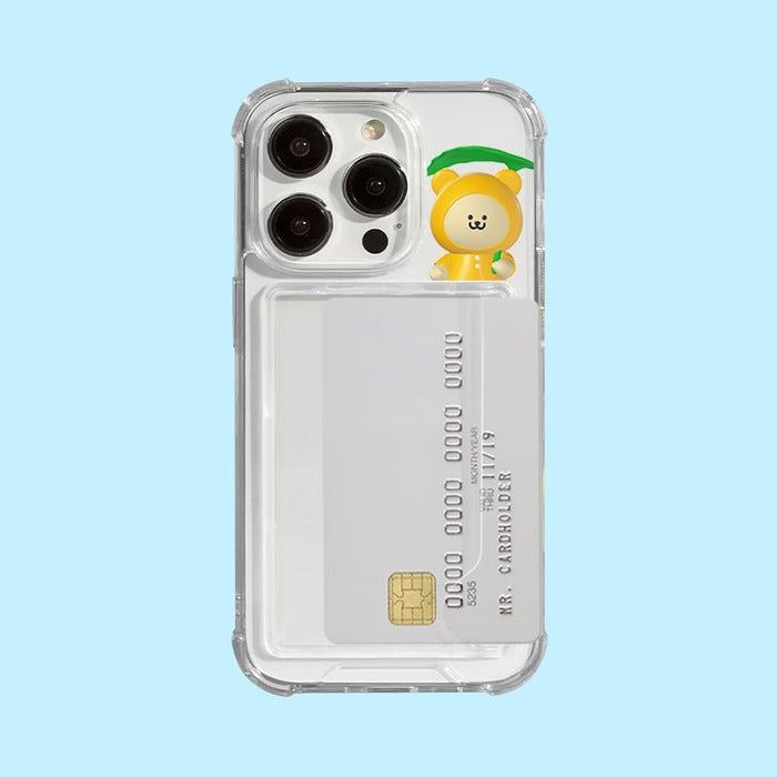 Clear Card Holder Bumper Case Gomzzi Rainy Day