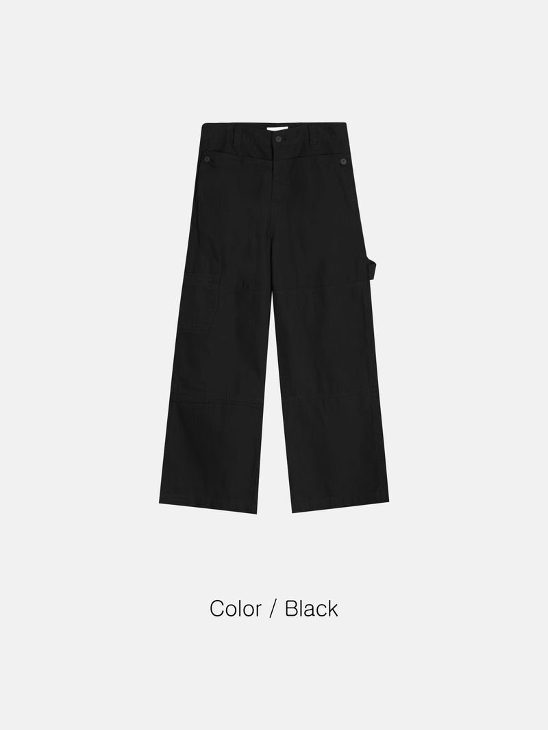 Equal-washed carpenter pants