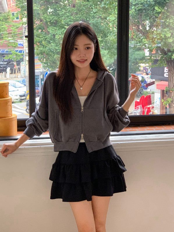 SHOPPERLAND（ショッパーランド）の「MR Banding Tiered Mini Skirt (3color)（Skirts）」