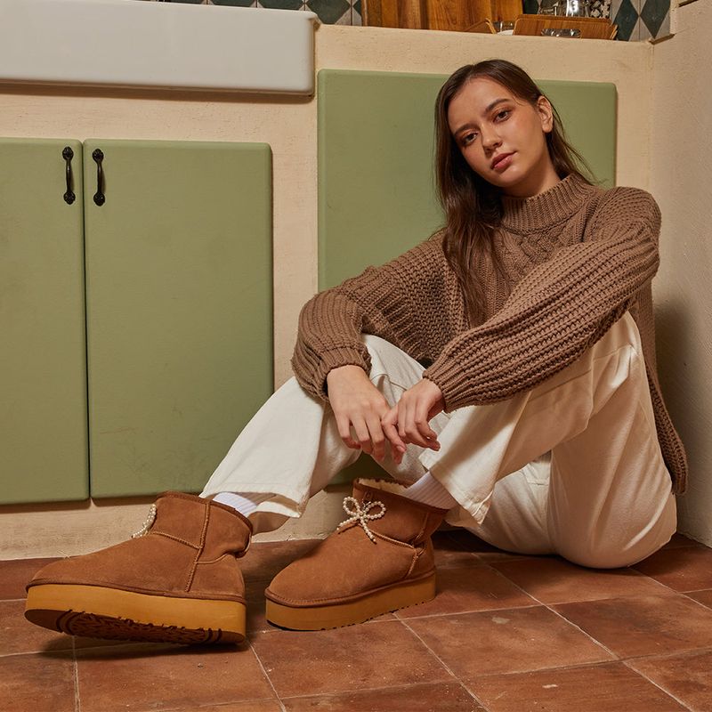 CHUBASCO WINTER FUR BOOTS COPO WCP2403 CHESTNUT