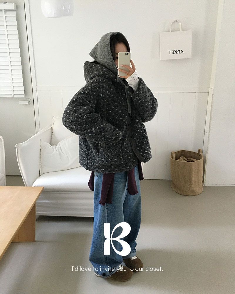 [ORIGINAL] Heart Dot Wool Jumper