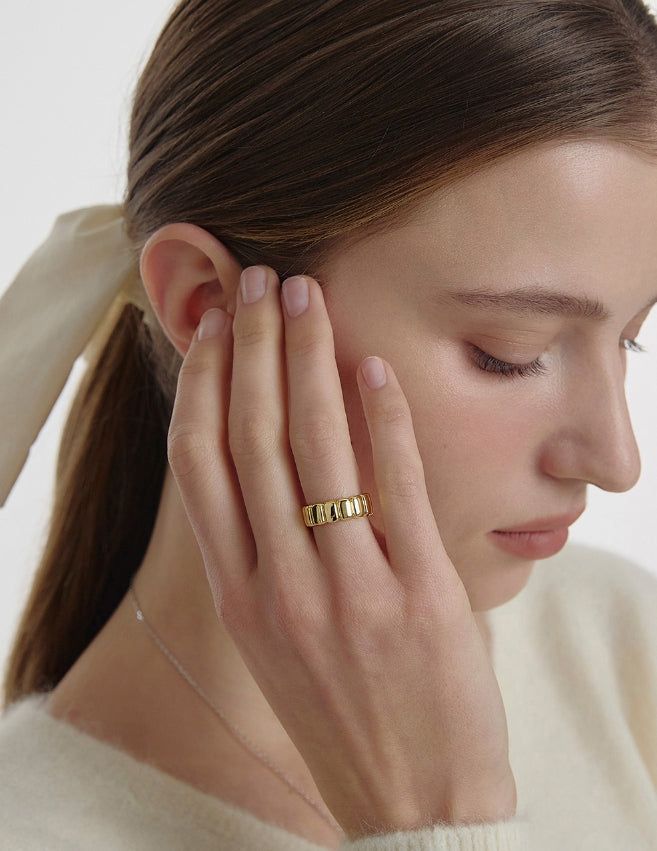 26SS★ Iceblock Silver Ring L
