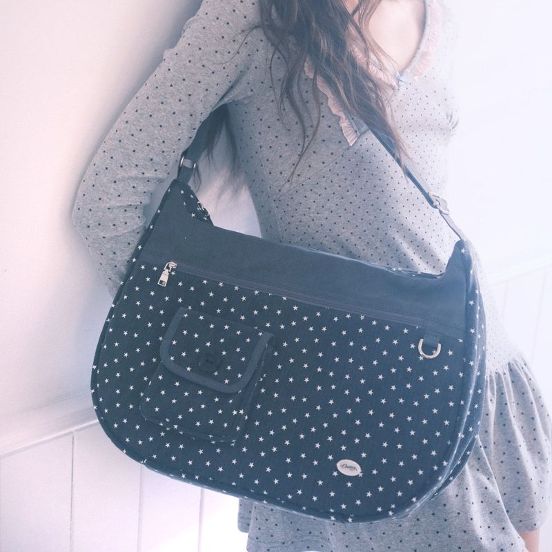 Star messenger bag_black