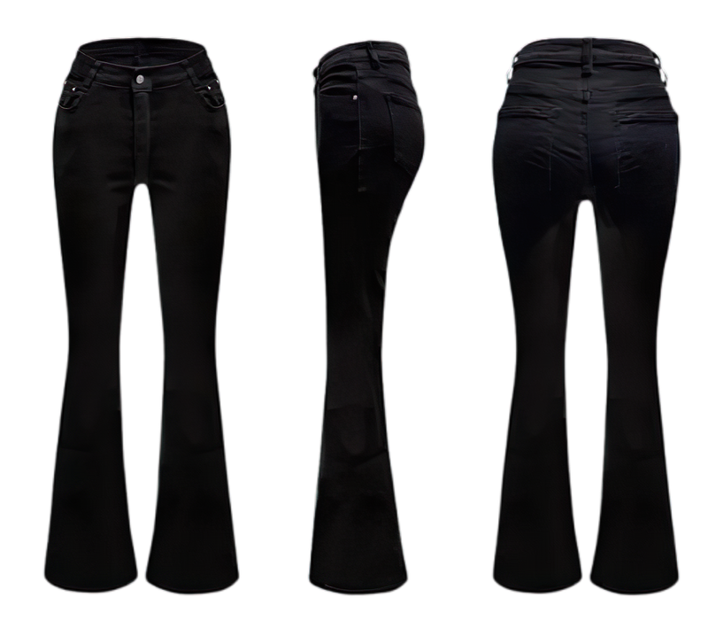 SOUL'S COLOR（ソウルズカラー）の「Long boots cut black jean (S~2XL)（Pants）」
