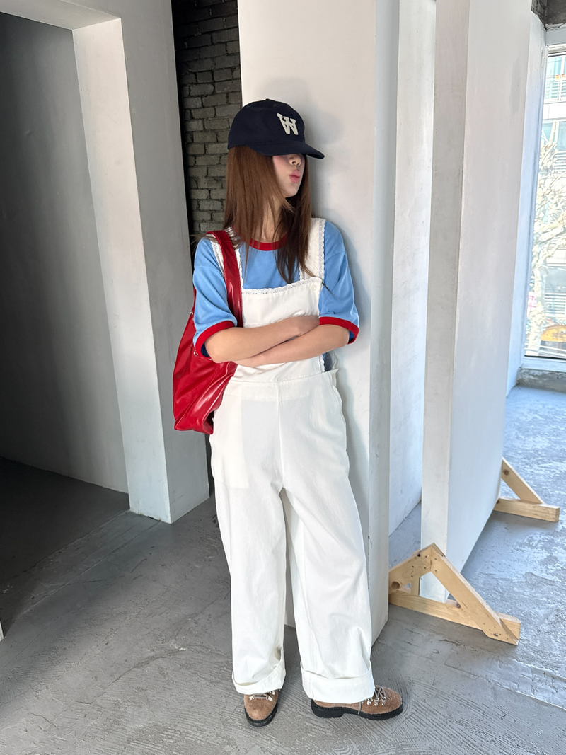 another language（アナザーランゲージ）の「eyelet cotton overall （Pants）」
