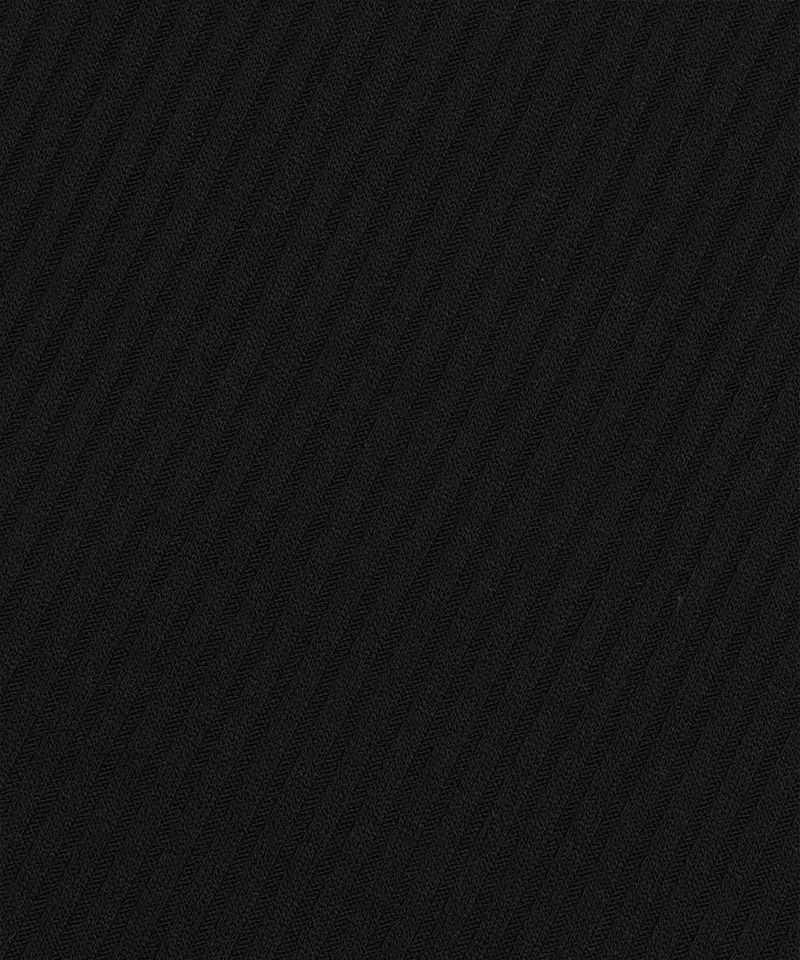 Ribbed Cutout Sleeveless - Black
