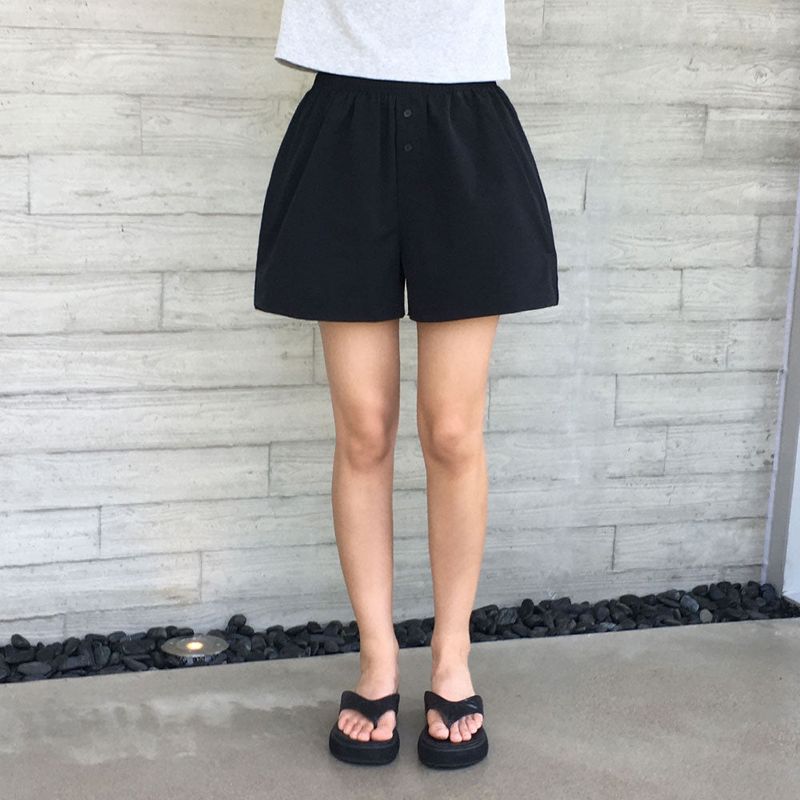 [MADE] Soft waist elastic shorts