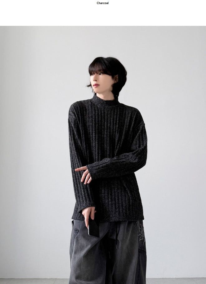 Groove Half Neck Long Sleeve