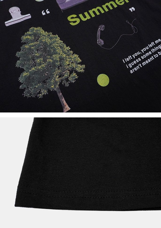 Green Summer Overfit T-Shirt
