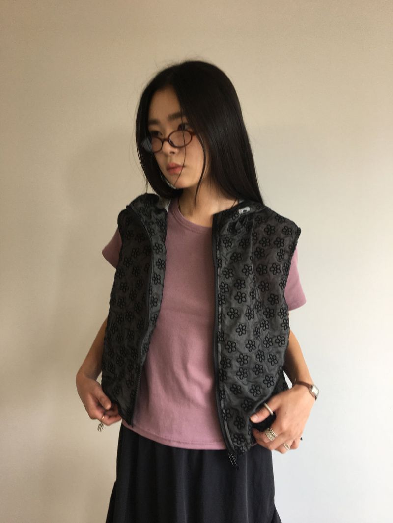 Milky Flower Hoodie Jumper (2color)