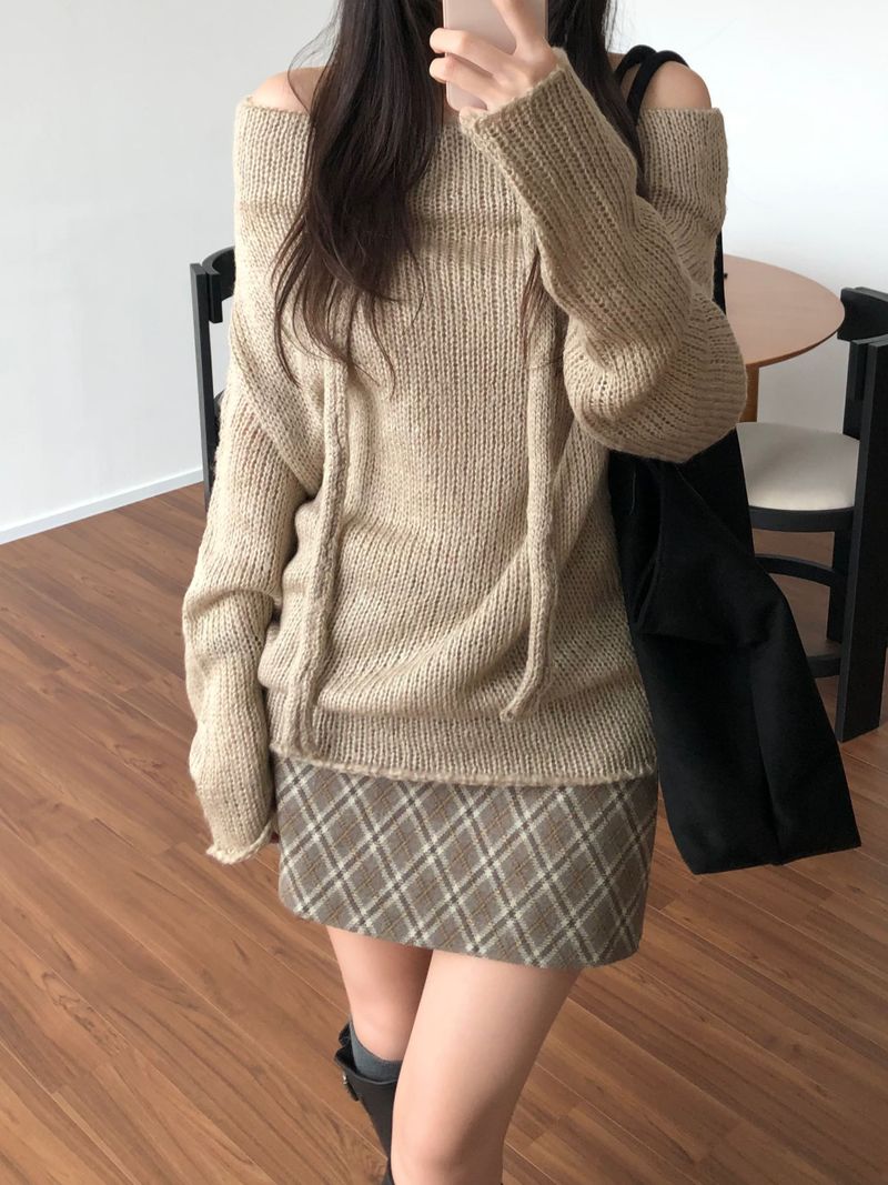 Edin Checkered Mini Skirt (2 colors)