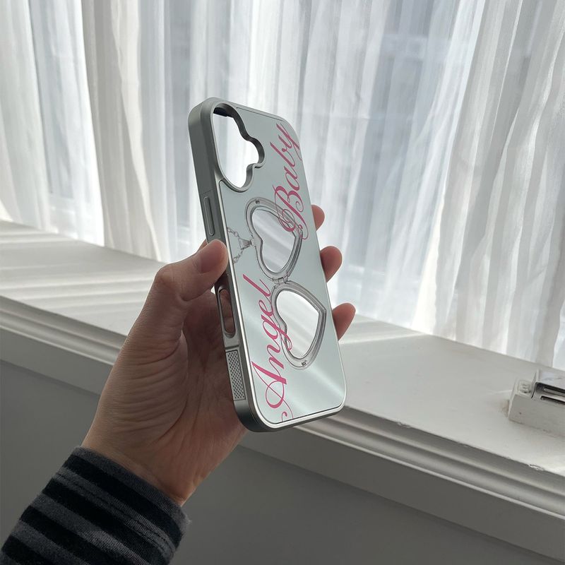 [MADE][Mirror Silver Bumper Case] Angel Baby • Light Mint