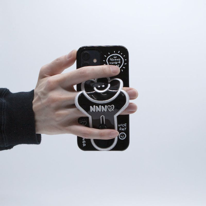 SUN CASE FLOWER PATCH BLACK
